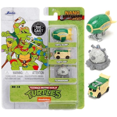 Jada Toys Želvy Ninja set 3 modelů Nano Cars 1:87