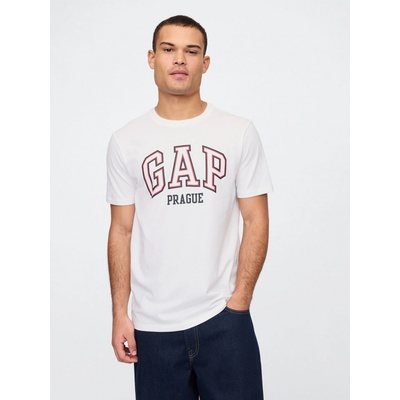 Gap tričko s logem Prague bílá