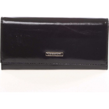 Lorenti Módní dámska kožená peňaženka střední velikosti GF110SL černá čierna