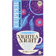 Cupper BIO bylinný čaj se skořicí heřmánkem rooibosem a pomerančovou příchutí Nightea Night 40 g