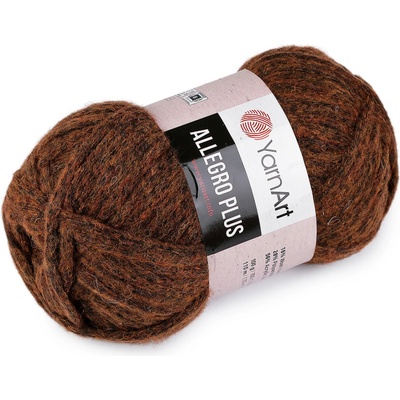 Pletací příze Allegro Plus 100 g - 14 (712) hnědá