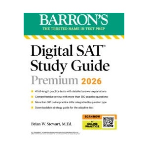 Digital SAT Study Guide Premium, 2026: 4 Practice Tests + Comprehensive Review + Online Practice (ISBN: 9781506297637)
