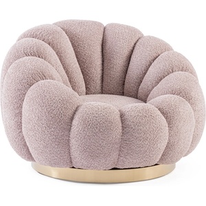 Bizzotto Въртящ фотьойл Bizzotto, Florel, 98x97x69, антично розово (0743877)