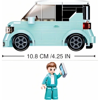 Sluban B1087 Qmini zelené autíčko