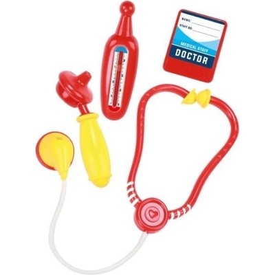 Teddies Комплект доктор/лекар пластмаса 5бр в текстилна чанта 22x23x8см