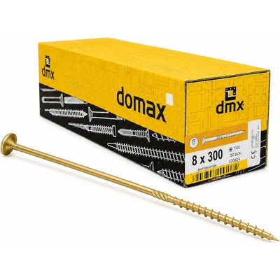 DOMAX Tesárska skrutka s tanierovou hlavou 8x300 mm 50 ks/bal