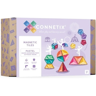 Connetix Pastel Shape Expansion Pack 48 ks