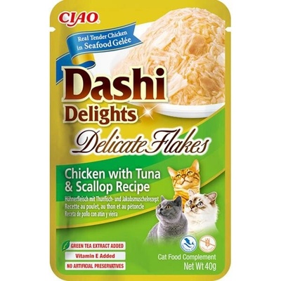 Churu Cat Dashi Delights Deli Flakes Chick&Tun&Scal 40 g