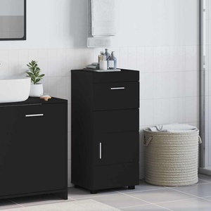 vidaXL Комплект шкафове за баня TULUM Черно 37 x 31, 5 x 82 см (880342)