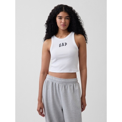 GAP Нарязано crop топче с логото GAP GAP | Byal | ЖЕНИ | XXS