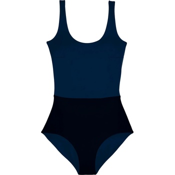 MYMARINI Дамски бански костюм MYMARINI Women's Plainbody Swimsuit - Black / Navy (150-5876-0111)