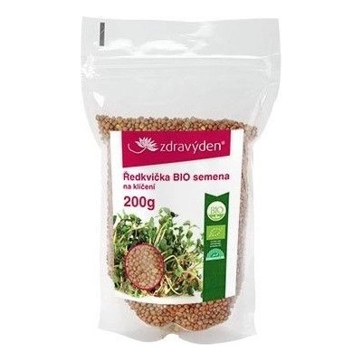 Zdravý den Reďkovka semená na klíčenie BIO 200 g