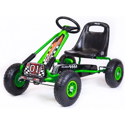 Go-kart Dětská šlapací motokára Baby Mix Razor zelená – Zboží Dáma