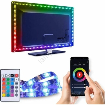Image 1 of Solight WM58 - LED RGB лента за TV 6W/5V Wi-Fi Tuya + дистанционно 0, 5м (SL1106)