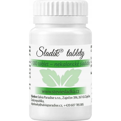 Salvia Paradise Sladidlo Stévia tablety 1000 ks