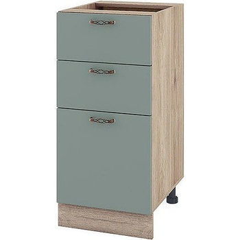 ИРИМ Долен кухненски шкаф Сити АРФ-Олив мат-11-27 40 см