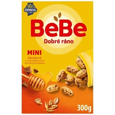 Opavia BeBe Dobré Ráno Mini sušenky medové s kousky čokolády 300 g