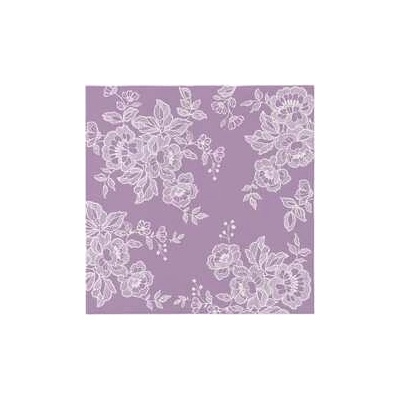 PAW AIRLAID Ubrousky Soft Lace Violet 50ks 40x40cm