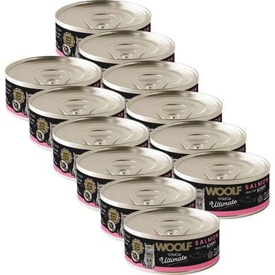 WOOLF WildCat Ultimate Kitten Salmon Pate 12 x 85 г