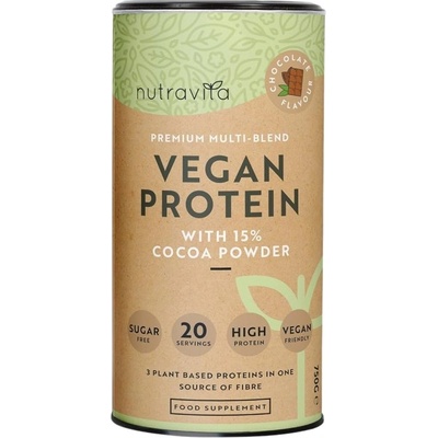 NutraVita Vegan Protein + Enzymes [750 грама] Шоколад
