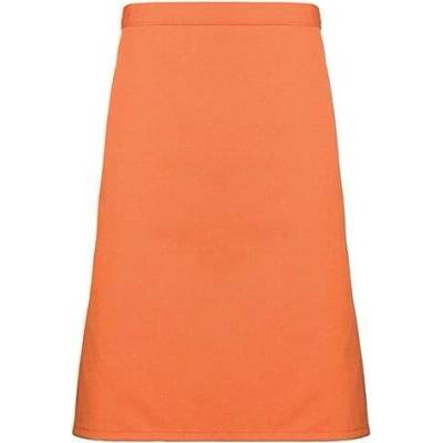 Premier Workwear Středně dlouhá keprová zástěra do gastro provozu terracotta 70 x 50 cm PW151