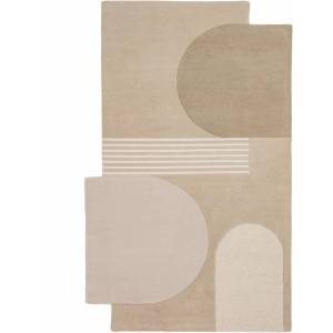 Flair Rugs Ръчно изработен вълнен килим в естествен цвят 150x240 cm Lozenge - Flair Rugs (503119381553)