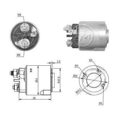 ERA Elektromagnetický spínač startéru ERA ZM4495