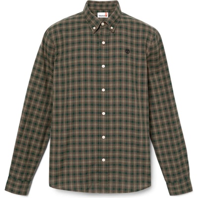 Timberland Мъжка риза с копчета Timberland Solucell Gingham Shirt - Leaf Green Yd (033-2859-0212)