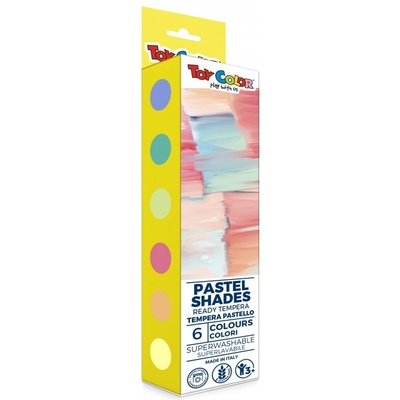 Toy Color Темперни бои Toy Color 6 цвята пастел