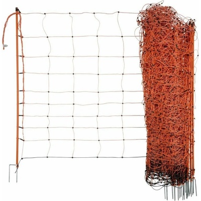 Síť pro ovce OviNet, výška 108 cm, délka 50 m, dvojitý hrot, oranžová