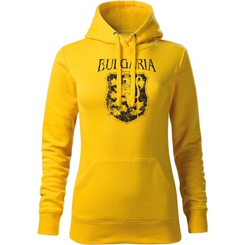 Image 1 of DRAGOWA дамски суитшърт с качулка Герб, жълт (37467)