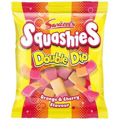 Swizzels Squashies pěnové bonbonky s příchutí pomerančů a třešní 120 g