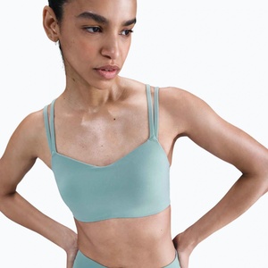 Nike Спортен сутиен Nike Zenvy Strappy 017 cannon/white