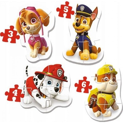 Trefl 36087 Baby Paw Patrol 3,4,5,6 dílků – Zboží Dáma