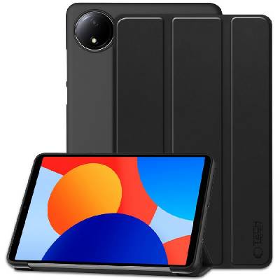 Кожен тефтер за Xiaomi Redmi Pad SE 8.7 от Tech-Protect SmartCase - Черен (5906302375875)