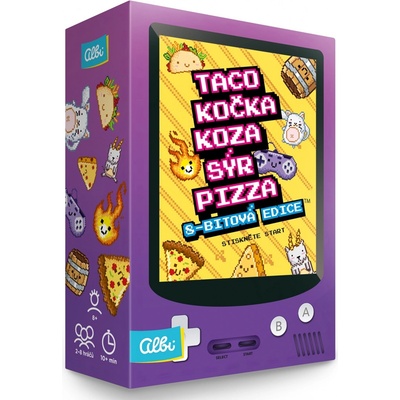 Albi Taco, kočka, koza, sýr, pizza: 8-bitová edice