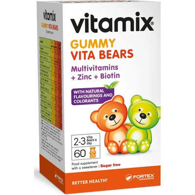 Fortex Vitamix Gummy Vita Bears, 60 желирани мечета, Fortex
