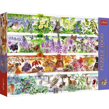 Trefl - Puzzle Premium Plus Tea Time: The Four Seasons - 1 000 piese