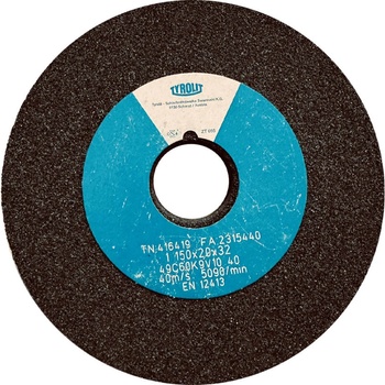 Tyrolit Brusný kotouč plochý 150 x 20 x 32 mm 49C60K9V40 T416419