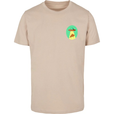 Mister Tee Тениска Ufo Pizza Tee sand XXLUB-MT1621-00208 - Черен, размер L