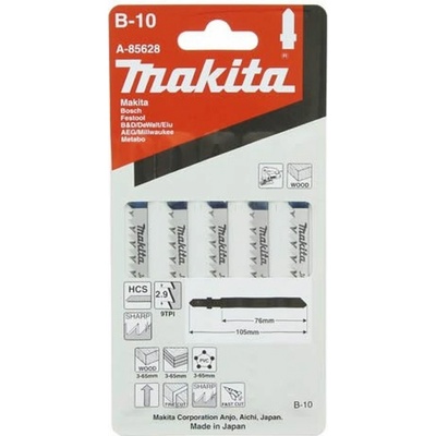 Makita A-85628 pilové listy pro přímočaré pily