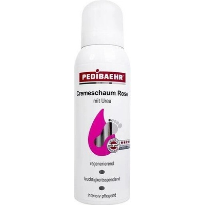 Pedibaehr krémová pěna růžová s ureou, na velmi suchou, hrubou pokožku nohou, 125 ml