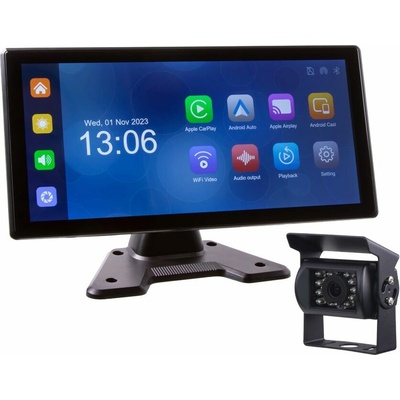 Set monitor 10,36" 4x 4PIN s Apple CarPlay, Android auto, Bluetooth, DVR, + kamera + 15m k
