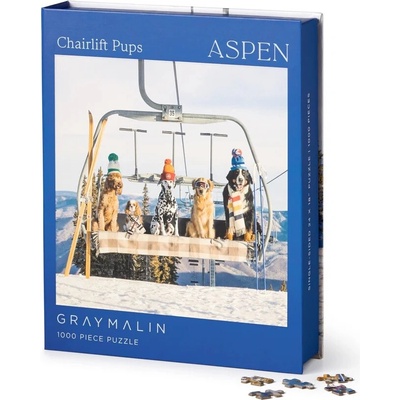 Galison Psy v Aspene Gray Malin 1000 dielov
