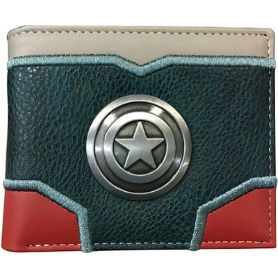 Avengers Kapitán Amerika peňaženka s kovovým znakom