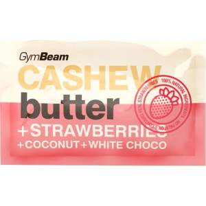 GymBeam Cashew Butter with Coconut + White Choco and Strawberry Sample - [30 грама]