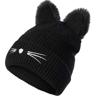 čepice kočičí 4L černá