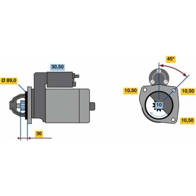 BOSCH STARTER 0 001 263 020
