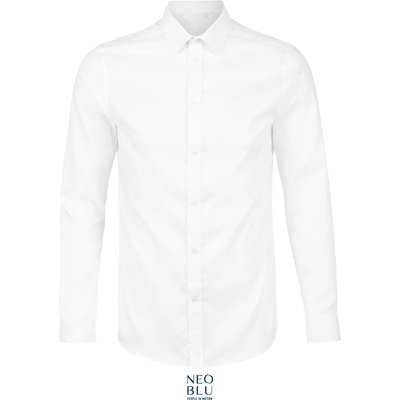 Neoblu 3182 BLAISE MEN / Мъжка риза с дълъг ръкав от микро твил - оптически бяла XXL (243182z1505)