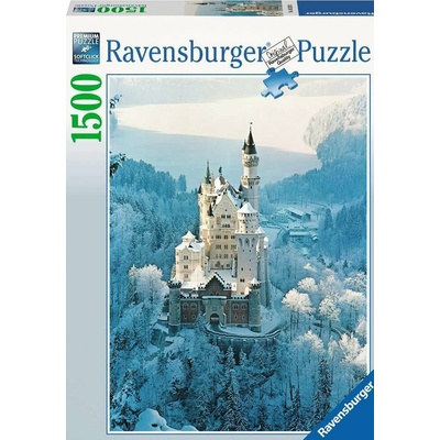 Ravensburger Zámek Neuschwanstein v zimě 1500 dílků